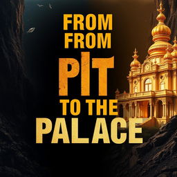 An inspirational image prominently featuring the phrase 'FROM THE PIT TO THE PALACE' in large, bold letters that command attention