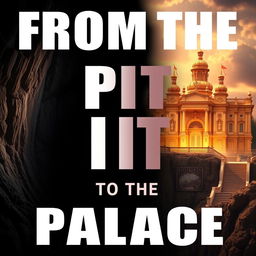 An inspirational image prominently featuring the phrase 'FROM THE PIT TO THE PALACE' in large, bold letters that command attention