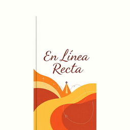 Create a book cover inspired by the themes of the book 'En Línea Recta'