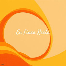 Create a book cover inspired by the themes of the book 'En Línea Recta'