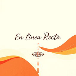 Create a book cover inspired by the themes of the book 'En Línea Recta'
