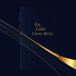 Create a modern and elegant book cover for the book 'En Línea Recta'