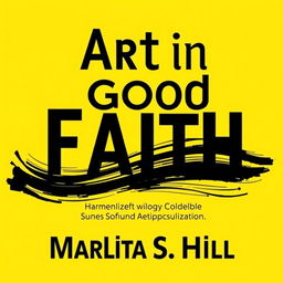 A fresh and innovative front cover design for 'Art in Good Faith' by Marlita S