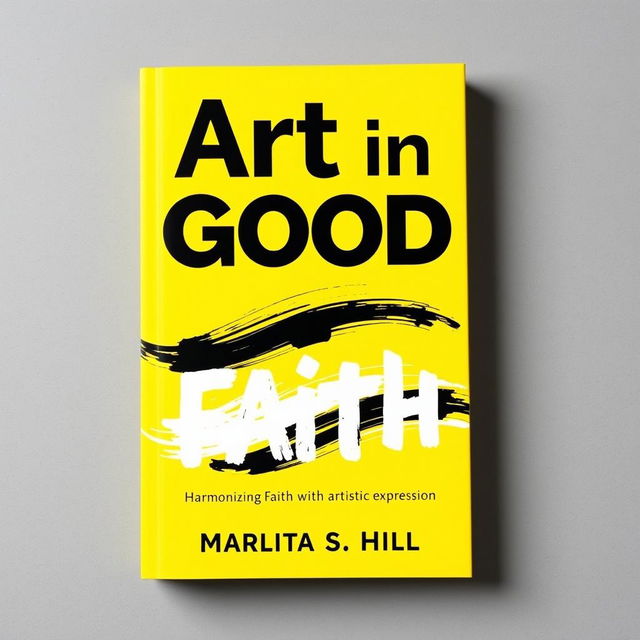 A fresh and innovative front cover design for 'Art in Good Faith' by Marlita S