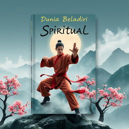 A book cover design featuring a male martial artist in a traditional Chinese style