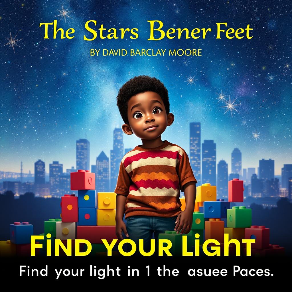 A captivating movie poster for the book "The Stars Beneath Our Feet" by David Barclay Moore