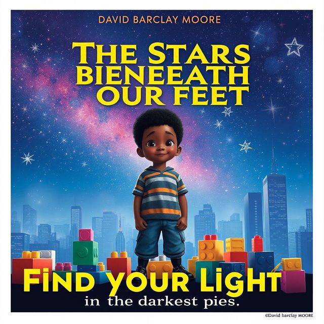 A captivating movie poster for the book "The Stars Beneath Our Feet" by David Barclay Moore