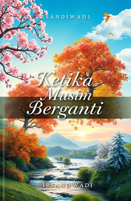 A captivating novel cover design for "Ketika Musim Berganti" by Irsandiwadi