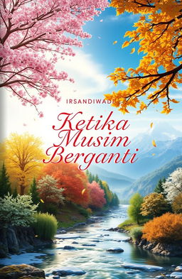 A captivating novel cover design for "Ketika Musim Berganti" by Irsandiwadi