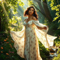 A mesmerizing scene capturing the essence of femininity