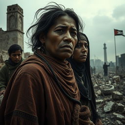 A haunting and powerful representation of settler colonialism and genocide, set against the backdrop of Gaza