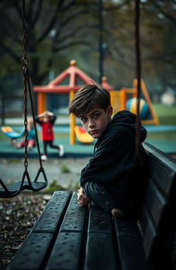 A poignant scene reflecting the struggles of bullying and the silence that surrounds it