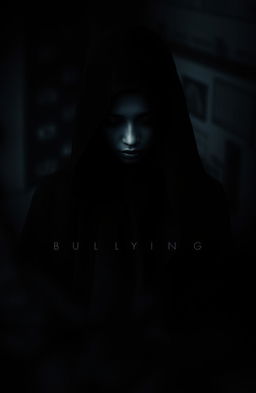 An abstract representation of the themes of bullying, silence, and darkness