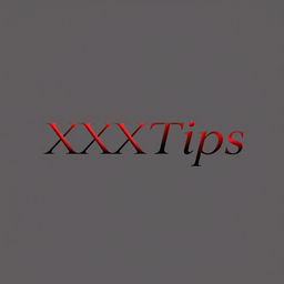 A sleek, modern logo design featuring the text 'XXXTips' in an elegant, sexy font