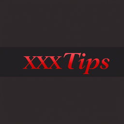 A sleek, modern logo design featuring the text 'XXXTips' in an elegant, sexy font