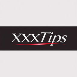A sleek, modern logo design featuring the text 'XXXTips' in an elegant, sexy font