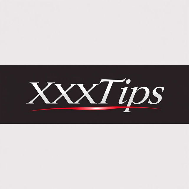 A sleek, modern logo design featuring the text 'XXXTips' in an elegant, sexy font