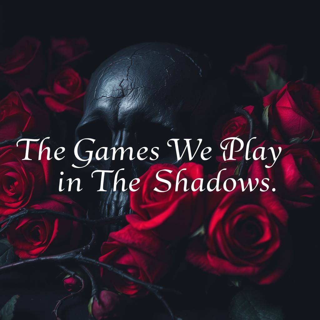 A captivating dark romance scene filled with intrigue and shadows