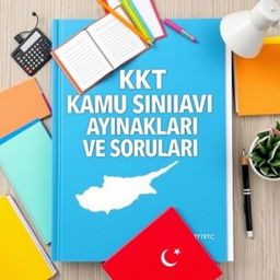 Create a book cover featuring a blue background for a calm and professional look