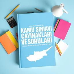 Create a visually engaging book cover featuring a calming blue background