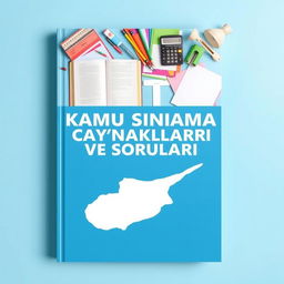 Create a visually engaging book cover featuring a calming blue background