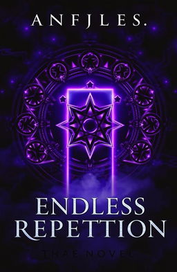 A dramatic book cover for the novel titled 'Endless Repetition'