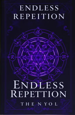 A dramatic book cover for the novel titled 'Endless Repetition'