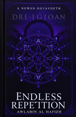 A dramatic book cover for the novel titled 'Endless Repetition,' featuring a dark martial arts and fantasy theme