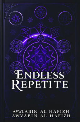 A dramatic cover for a novel titled 'Endless Repetition', featuring a dark martial arts and fantasy theme