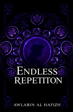 A dramatic cover for a novel titled 'Endless Repetition', featuring a dark martial arts and fantasy theme