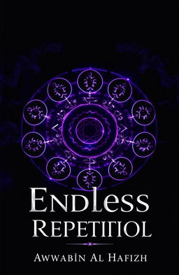 A dramatic cover for a novel titled 'Endless Repetition', featuring a dark martial arts and fantasy theme