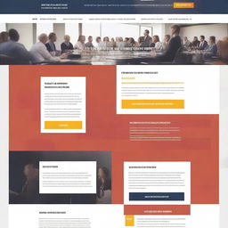 Design an innovative and appealing landing page for a conference, intended to generate interest and encourage registrations