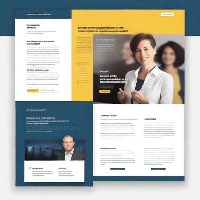 Design an inviting and captivating landing page for a conference