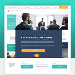 Design an inviting and captivating landing page for a conference