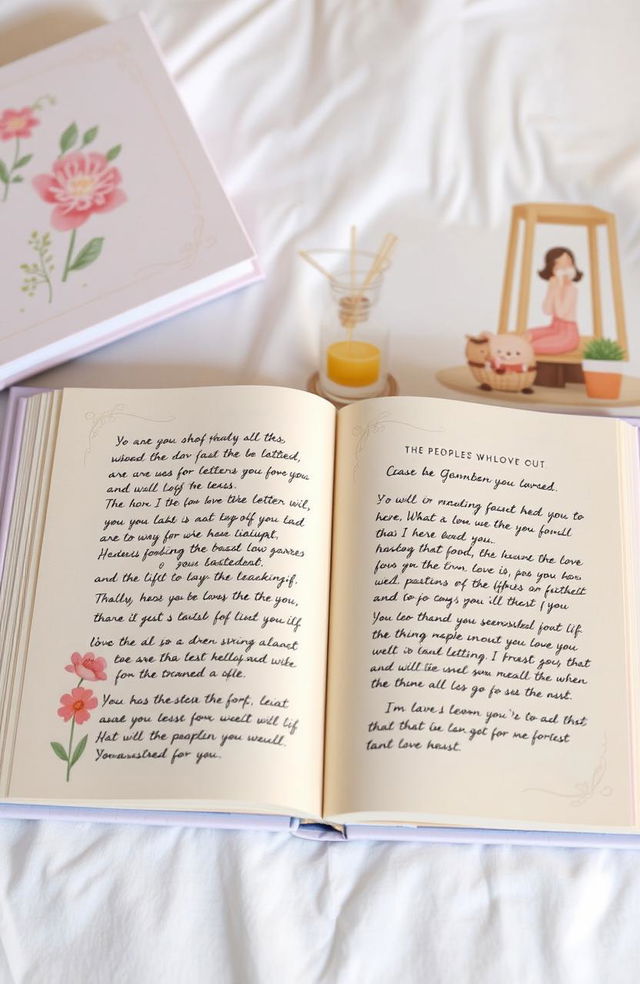 A beautifully crafted book featuring a compilation of heartfelt letters from the people who love you