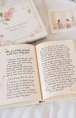 A beautifully crafted book featuring a compilation of heartfelt letters from the people who love you