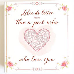 A heartfelt book cover for a compilation of letters from the people who love you