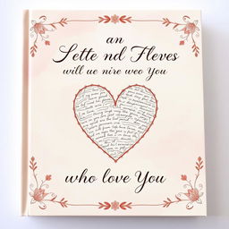 A heartfelt book cover for a compilation of letters from the people who love you