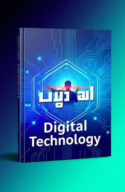 A visually striking book cover design for 'Digital Technology'