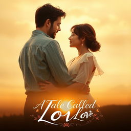 A cinematic romantic poster for the film titled "A Tale Called Love"