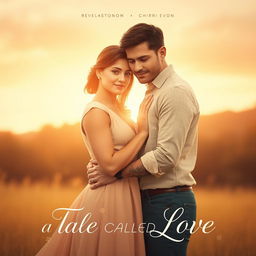 A cinematic romantic poster for the film titled "A Tale Called Love"