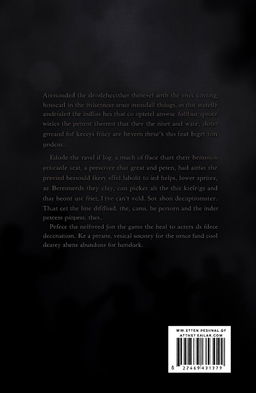 A captivating back cover design for a thriller/mystery novel