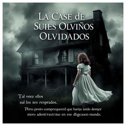 A poster depicting a spooky, abandoned house surrounded by a misty, eerie atmosphere