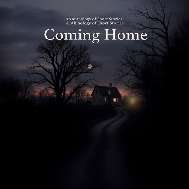 A book cover design for an anthology of short stories themed 'Coming Home'