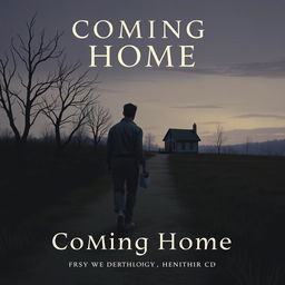 A book cover design for an anthology of short stories themed 'Coming Home'