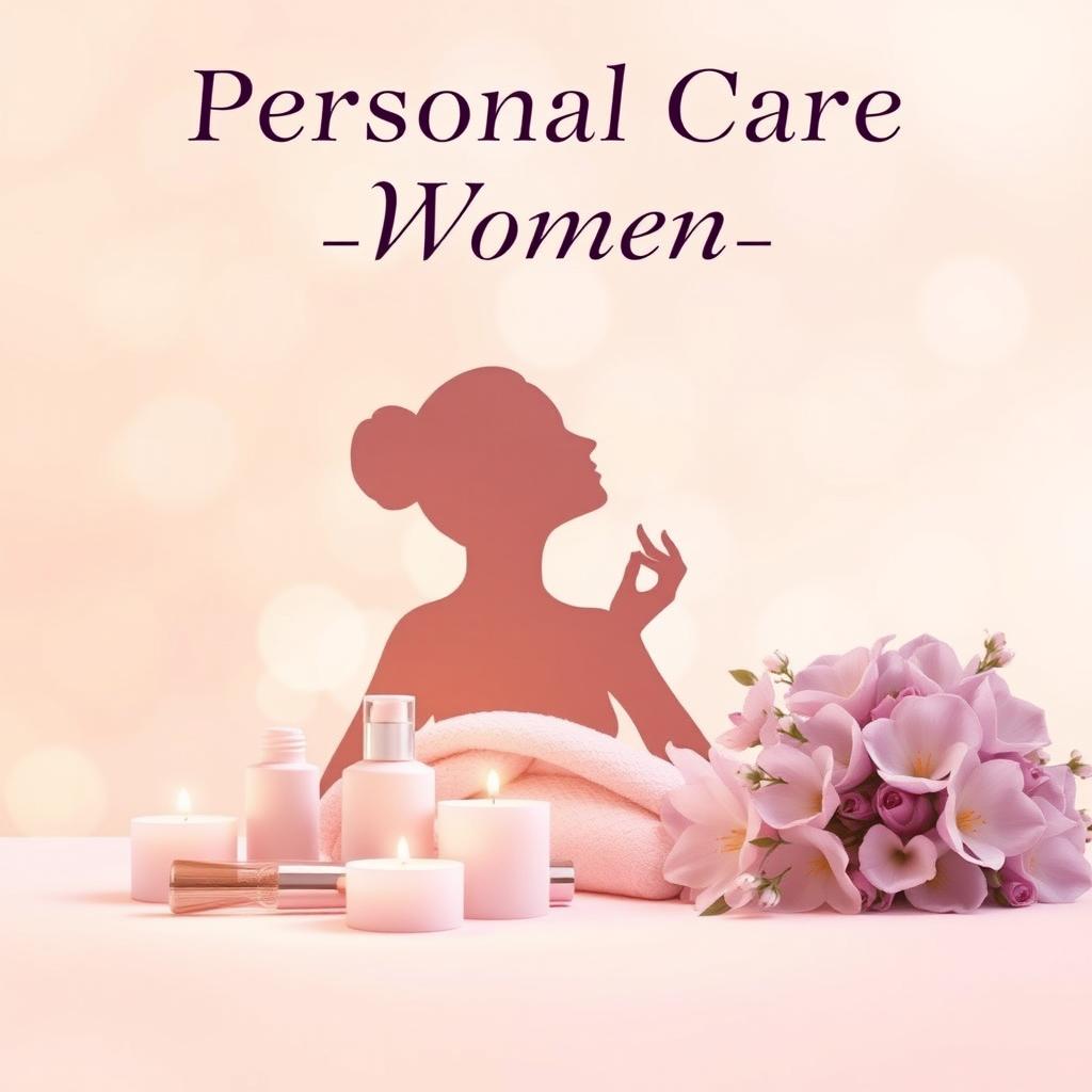 A beautifully designed ebook cover specifically for personal care aimed at women