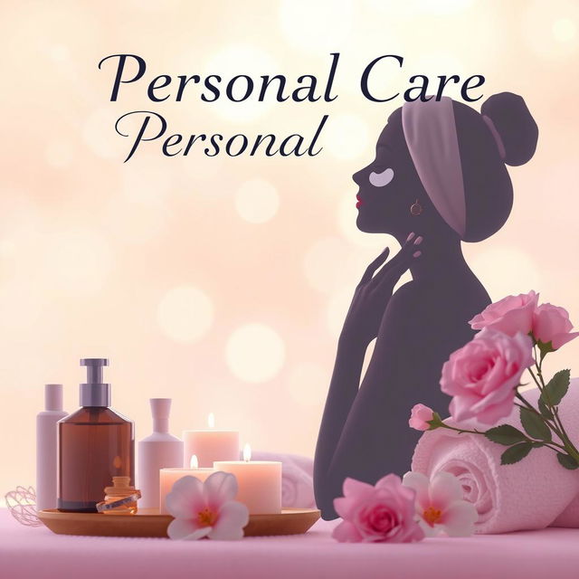 A beautifully designed ebook cover specifically for personal care aimed at women