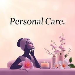 A beautifully designed ebook cover specifically for personal care aimed at women