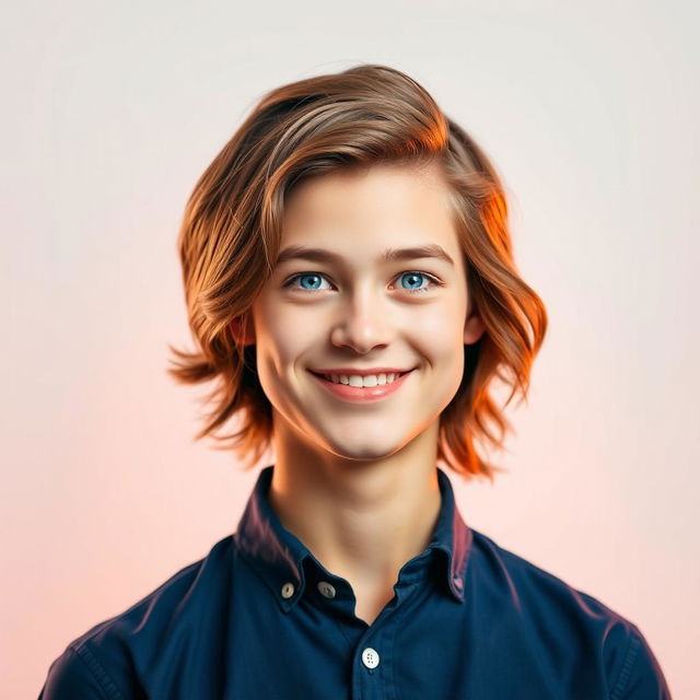 A vibrant, eye-catching profile picture featuring a confident young adult with an engaging smile