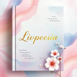 A beautifully designed book cover for a poetry book titled 'Livpoesia'